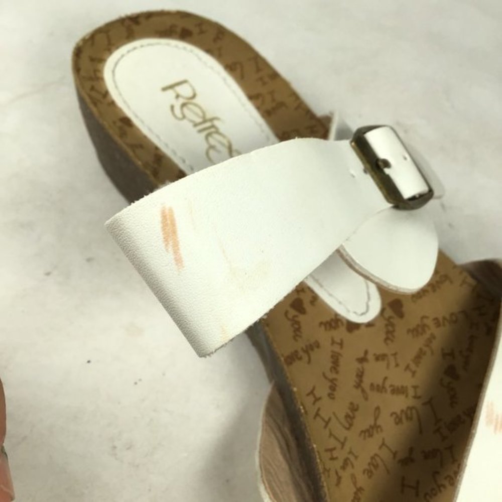 Refresh Baha Pinch Toe Sandal White Size 8 - Picture 8 of 12